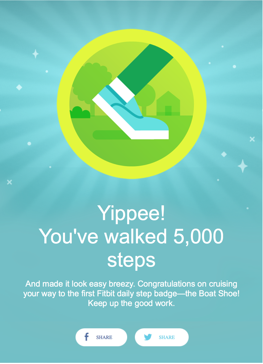 Boat-Shoe Badge by Fitbit